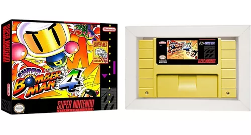 Super Nintendo Labels: Super Bomberman 4