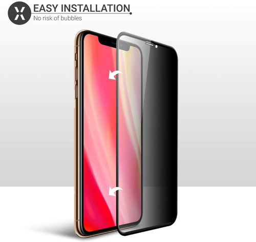 Imagen 3 de 9 de Vidrio Protector De Pantalla Antiespia @ iPhone 11 Pro Y Max
