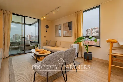 Moderno Departamento Semi Nuevo En Las Condes!