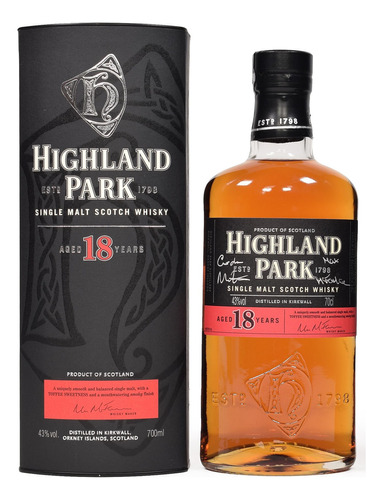 Highland Park Whisky Viking Pride 18 Year Old Single Malt 700 mL unidad