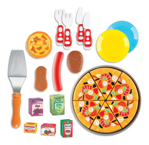 Conjunto De Pizza Food Delivery Com Velcro - Braskit
