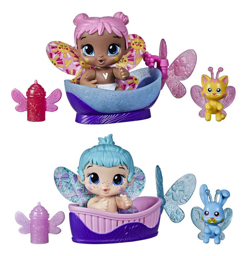 Muñeca  Glo Pixies Minis Paquete De 2 Unidades, Bubble S Mbv