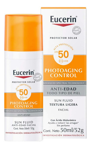 Protector Solar Facial Eucerin Antiedad Fps 50 X 50ml