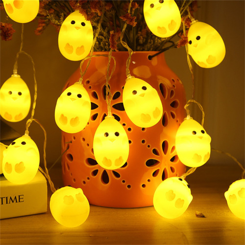 Decoración De Pascua Con Led Led, Lámpara De Pollo Amarillo