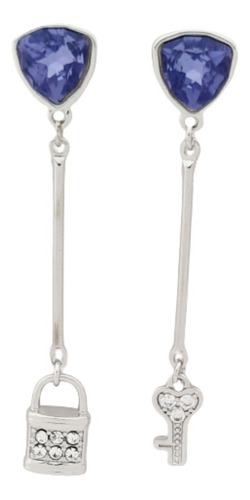 Aretes Swarovski  Elements Original Autentico Candado Llave