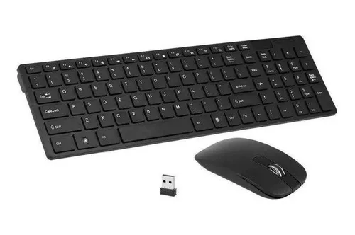 Kit Teclado + Ratón Inalámbrico S/FiO Ultra Slim 2.4 Ghz Blanco