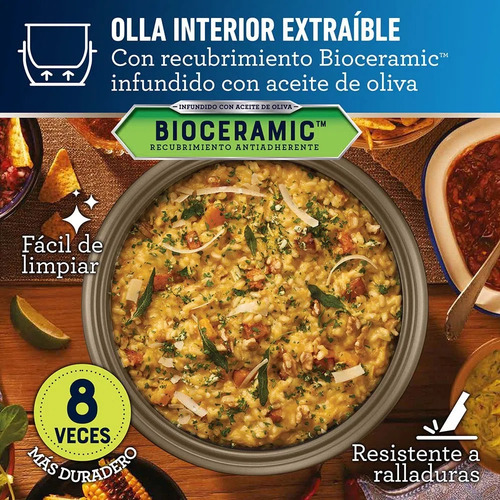 Olla Arrocera Multiusos Oster Ckstrc7130r 2.2l Rojo