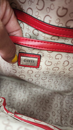 Backpack Guess Aa956029 Nueva 100 % Original Con Etiqueta Rojo Estampado