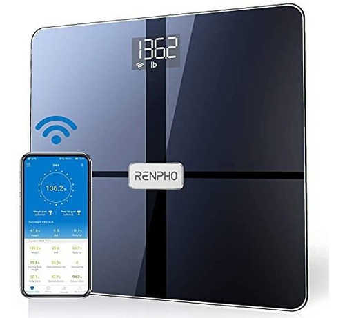Imagen 1 de 9 de Báscula Corporal Renpho Premium Wi-fi Bluetooth Scale Smart