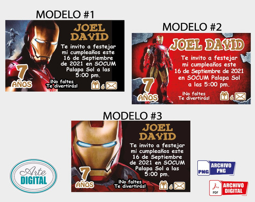 Invitación Ironman Digital Personalizada