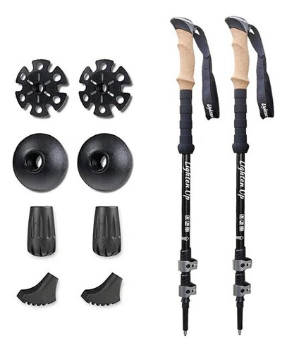 Juego De 2 Bastones Trek Poles Para Caminar Con Muletas Y Ba