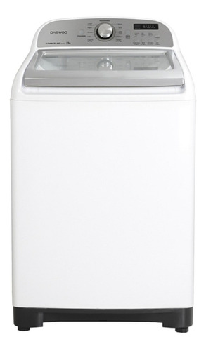 Lavadora automática Daewoo DWF-DG1B386C blanca y plateada 19kg 127 V