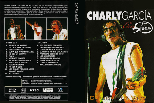 Charly García 50 Años - Teatro Coliseo - Dvd