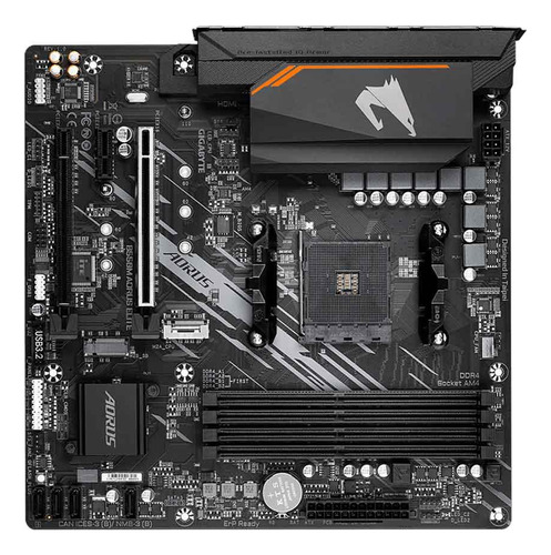 Placa Mãe Gigabyte B550m Aorus Elite R1.3 Ddr4 Am4 Micro Atx
