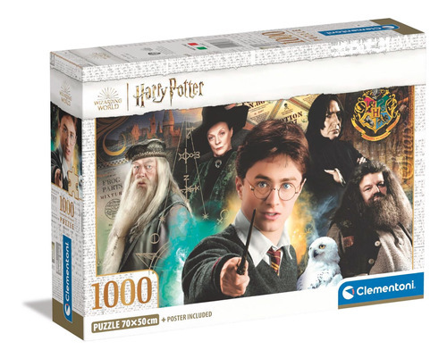 Rompecabeza Harry Potter Profesores Hogwarts 1000 Clementoni