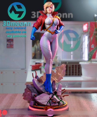 Powergirl Poderosa Dc Comics Hq Figura Resina 26cm