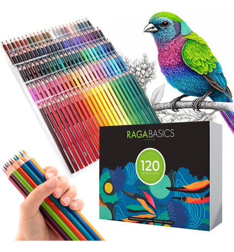 Juego De Lapices Dibujar Pintar De Colores Vibrantes 120 Pz