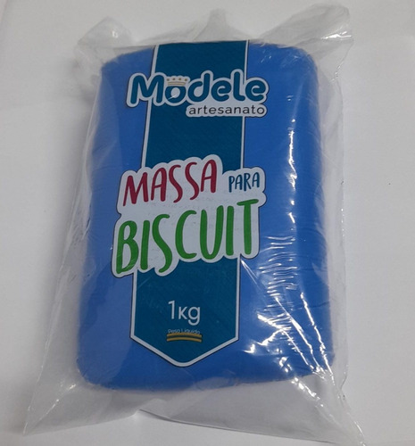 Massa P/biscuit 1kg Modele- Cor Azul Royal*uso Profissional Cor Royal