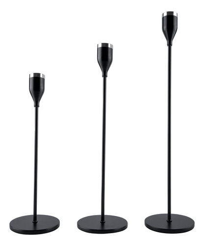 Portavela Para Conica Juego Candelabro Metal 3 4  Grosor Led