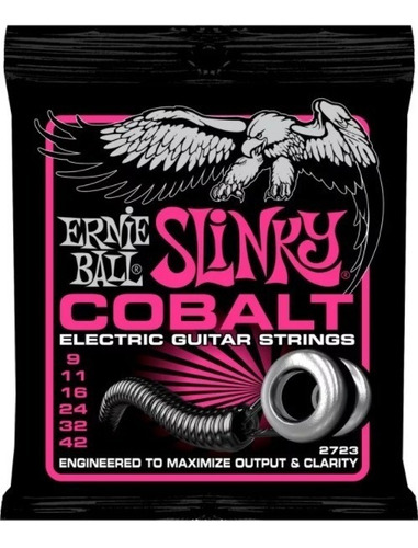 Imagen 1 de 3 de Encordado Guitarra Ernie Ball Slinky Cobalt 09 Leomusic 2723