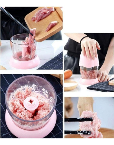 Mini Trituradora Cortador Manual De Verduras Para Cocina