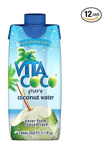 Vita Coco Agua De Coco, Pure - Naturalmente Hidratante Elect