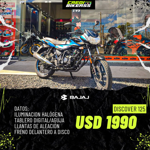 Imagen 1 de 5 de Moto Bajaj Discover 125cc 0km 2021
