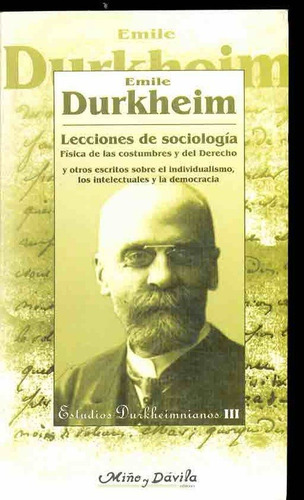 Imagen 1 de 1 de Lecciones De Sociología - Émile Durkheim