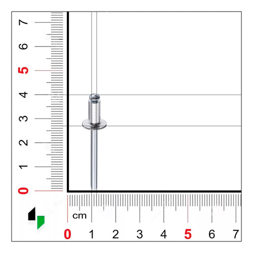 Remache Pop Standard Cabeza Alomada Para Aluminio 3,5x10mm Skyhard Caja Por 1000 Unidades