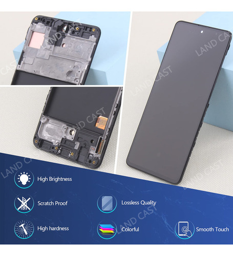 Conjunto de Pantalla Táctil Land Cast Negro Compatible con Motorola Moto G23 LC-012-MOTO-G23 y G13 LCD IPS de 6.5"