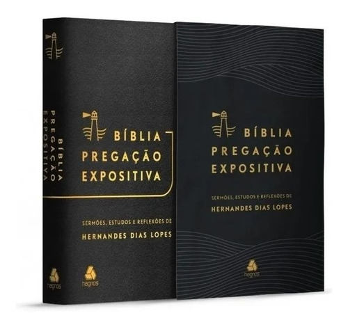 Bíblia Pregação Expositiva Ara Hernandes Dias Lopes Preta