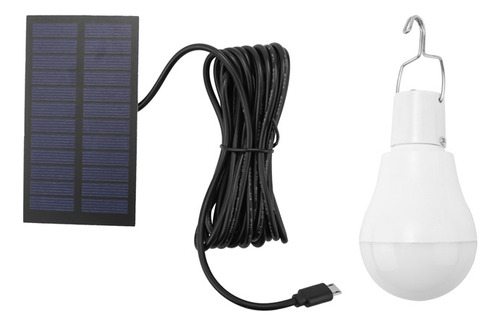 Luz Solar Led Portátil De 15 W, Lámpara Led Recargable Por U