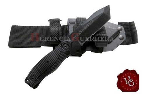 Imagen 5 de 9 de Cuchillo Yarará Helicopterista Tactico Vaina Kydex Molle