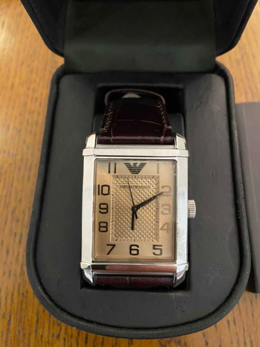 Relógio Empório Armani Visor 30x25 Mm Pulseira Couro