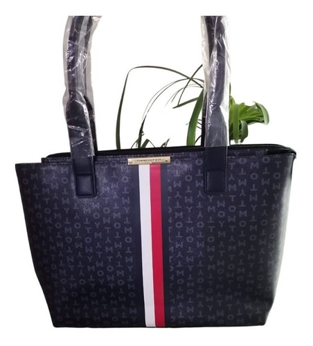 Tote Tommy Hilfiger Azul Marino Monograma