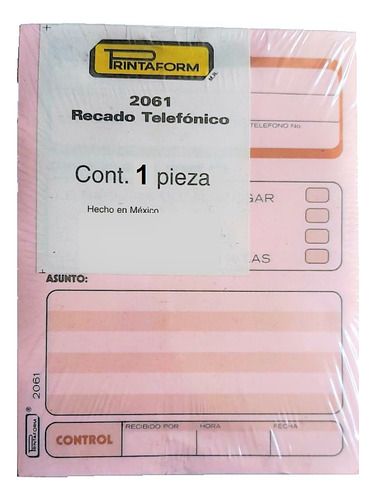 Recado Telefonico Printaform 2061 - 1 Pieza