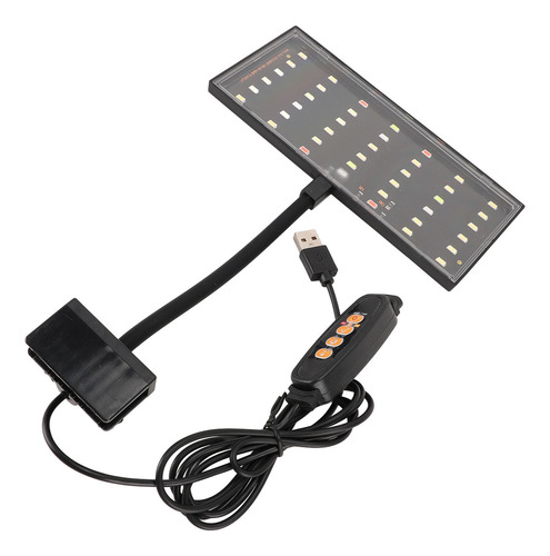 Pinza Para Pecera Para Acuario, Alimentada Por Usb, Led Regu