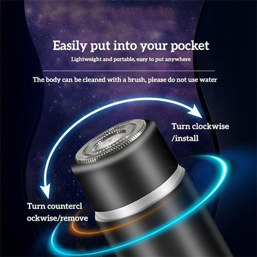 Bolso De Navalha Elétrica Masculina Portátil Usb Carregando