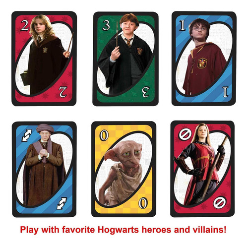 Juegos Mattel Uno Harry Potter Juego De Cartas En Lata De Y