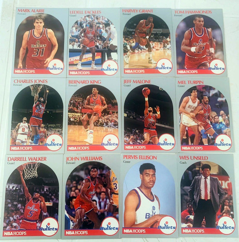 Tarjetas Nba Hoops Baltimore Bullets 1990