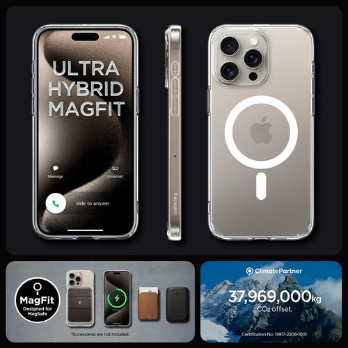 Spigen Ultra Hybrid Magfit Projetado Para iPhone 15 Pro Max