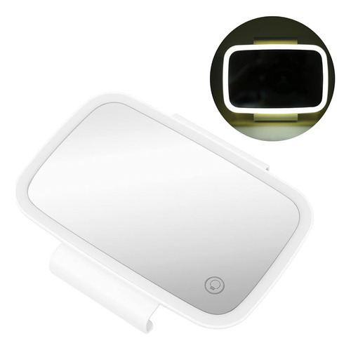 Espejo Extensible Para Auto Con Luz Usb Blanco