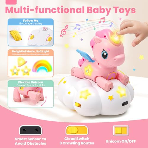 Juguetes Musicales De Unicornio Para Bebés De 6 A 12 Meses: