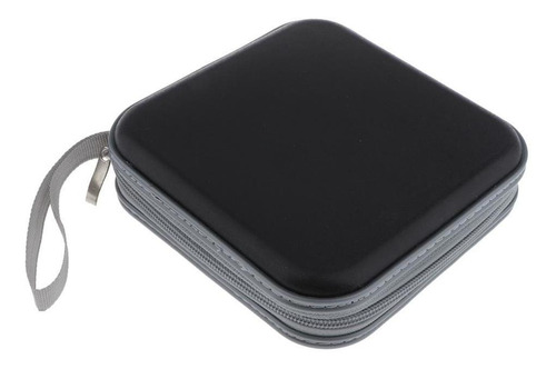 2x 40 Capacidad Cd Dvd Cartera Organizador De Almacenamiento