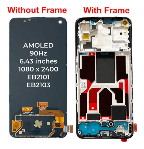 Sj-p Tela Amoled Com Moldura Para Oneplus Nord Ce 5g Eb2101