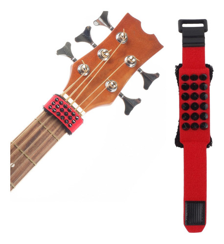 . Bajo Fret Wrap Mute Bass Strap Bajo Rojo Y Yo