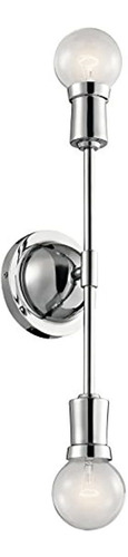 Kichler 43195ch Armstrong Aplique De Pared, 2 Luces Incandes