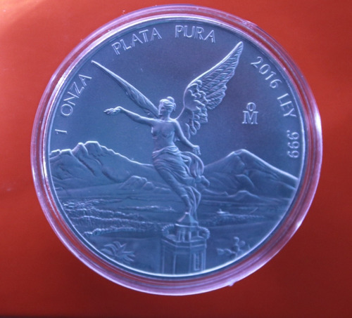 Moneda Onza Libertad Plata 1oz Ley .999 Cápsula