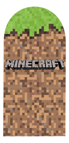 Funda Minecraft Sublimada Mampara Punta Redonda Full Nude