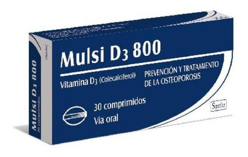 Mulsi D3 800 Ui 30 Comprimidos